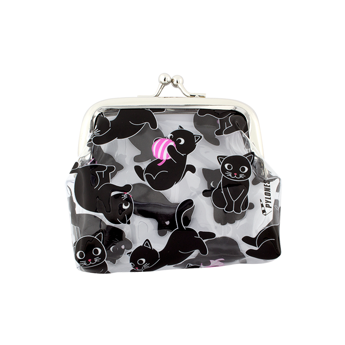 Porte-monnaie avec fermoir à clip - Clipurse Chat