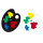 Set de 2 dessous de verre - Apéro Palette