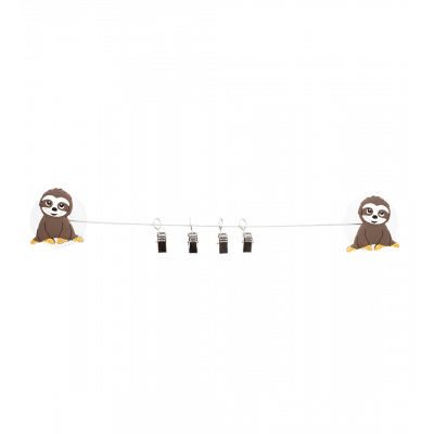 4 suction cup clips - Ani-clip - Sloth