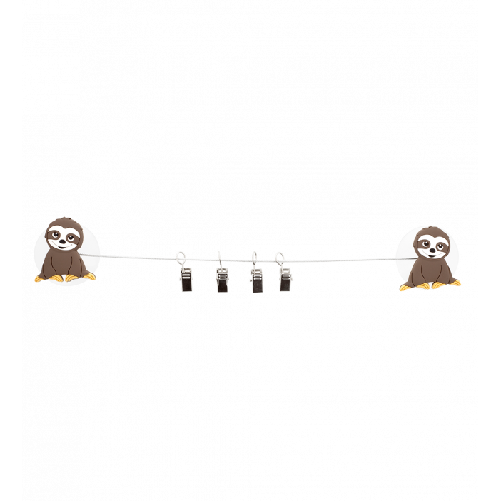 4 suction cup clips - Ani-clip Sloth
