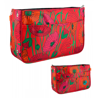 Organisateur de sac - Bag in Bag - Coquelicots