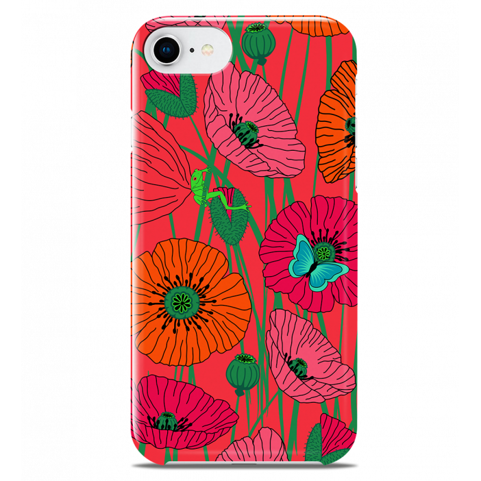 Coque pour iPhone 6S/7/8 - I Cover 6S/7/8 Coquelicots