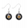 Boucles d'oreilles crochet en verre soufflées - Duo Milk