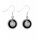 Boucles d'oreilles crochet en verre soufflées - Duo Milk
