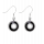 Boucles d'oreilles crochet en verre soufflées - Duo Milk