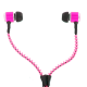 Earphones - Zipper Black