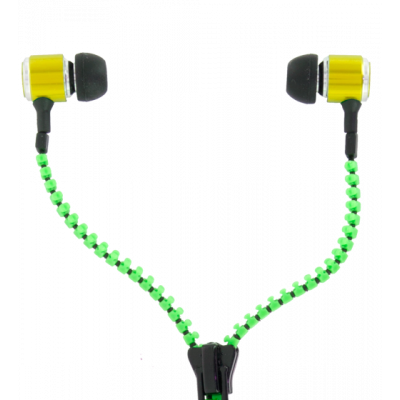Auricolari - Zipper - Verde