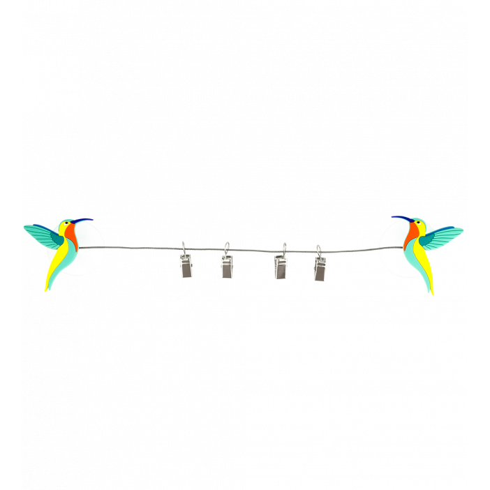 4 suction cup clips - Ani-clip Colibris
