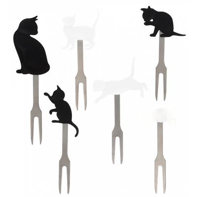 Pics apéritif - Pick Party - Chat noir et blanc