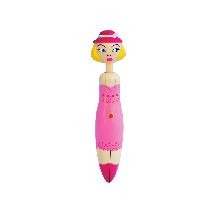 Penna retrattile - Fashion Girl Pen Fucsia