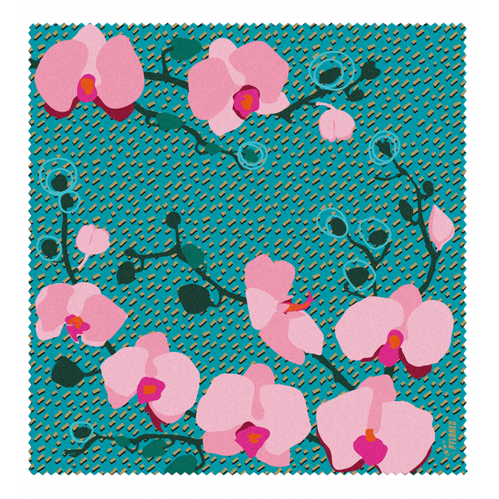 Tessuto in microfibra per occhiali - Belle Vue Orchid Blue