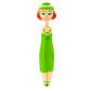 Druckkugelschreiber - Fashion Girl Pen Rosa