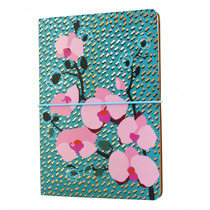 Double carnet A5 - Smart note Orchid Blue