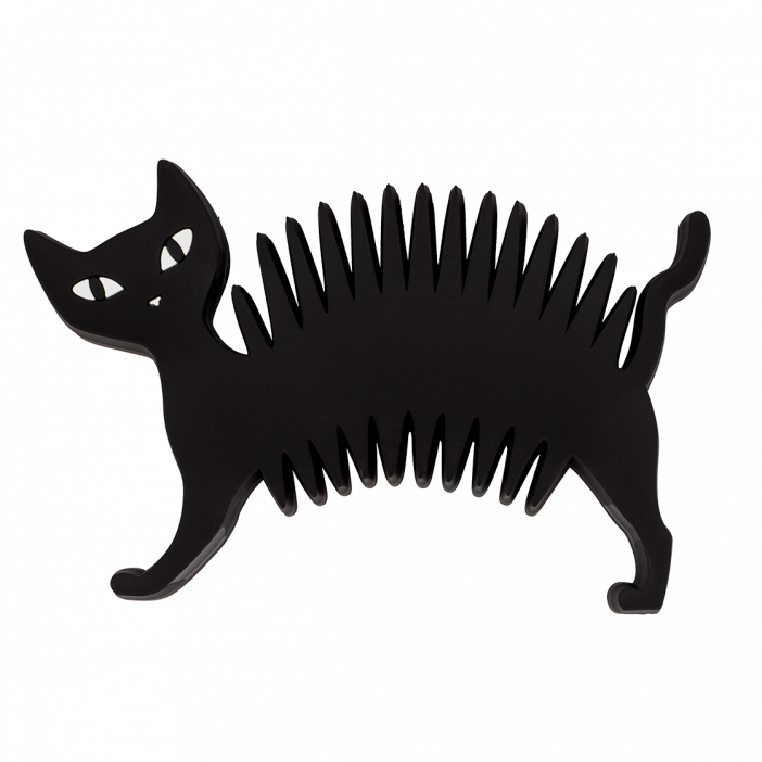 Porta sapone - Soapycat Nero