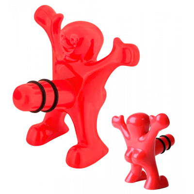 Bouchon de bouteille - Happyman - Rouge
