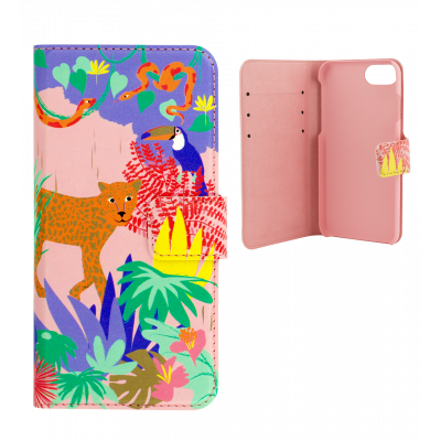 Custodia a portafoglio per iPhone 6, 6S, 7, 8 - Iwallet