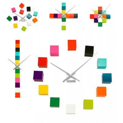 Horloge 12 cubes - Tic Tac