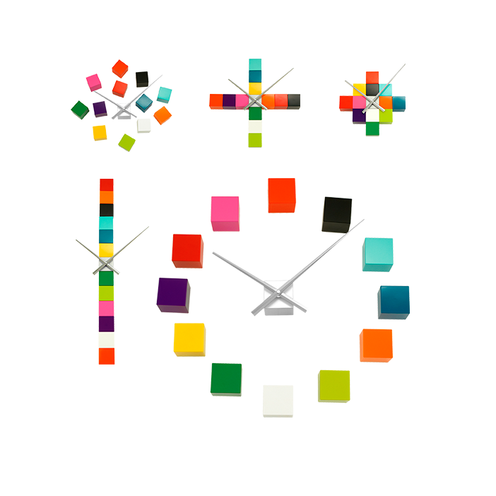 Horloge 12 cubes - Tic Tac