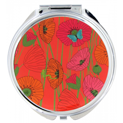 Miroir de poche - Lady Look - Coquelicots