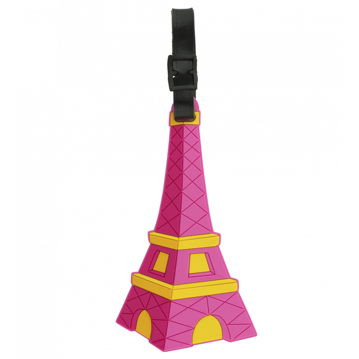 Etichetta per bagaglio - Ani-luggage Torre Eiffel Rosa