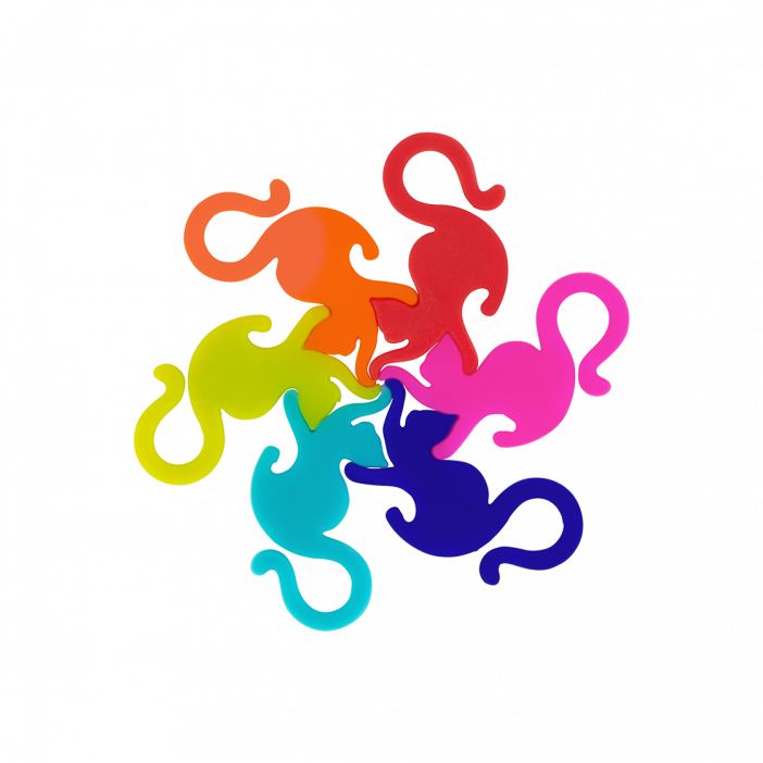 Set de 6 marqueurs de verre - Happy Markers Animaux Entrechats