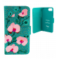 Coque à clapet pour iPhone 6, 6S, 7, 8 - Iwallet Blue Flower