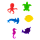Set de 6 marqueurs de verre - Happy Markers Animaux