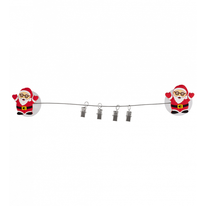 4 suction cup clips - Ani-clip Santa