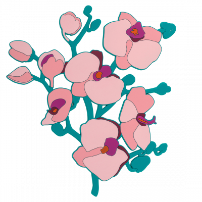 Trivet - L'orchidée