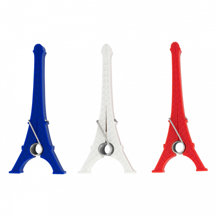 Set de 3 pinces Tower - Les parisiennes Set de 3 pinces Tower - Les parisiennes