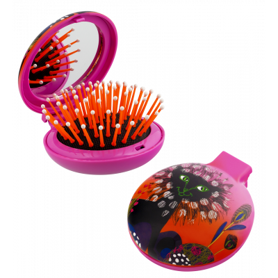 Brosse à cheveux miroir 2 en 1 - Lady Retro - Papilion