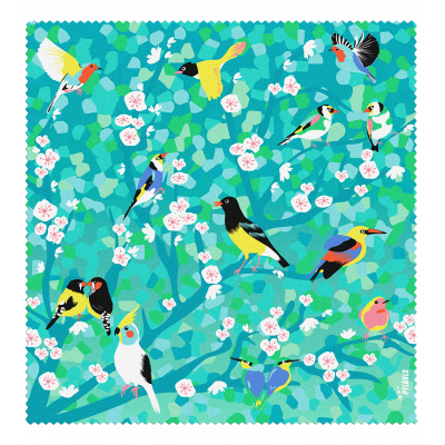 Tissu microfibre pour lunettes - Belle Vue - Birds