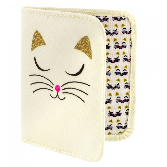 Card holder - Voyage White Cat