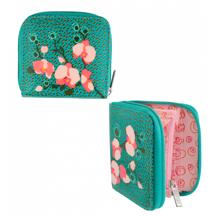 Petit portefeuille de voyage - voyage Orchid Blue