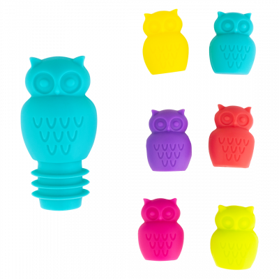Marqueurs de verre et bouchon - Owl