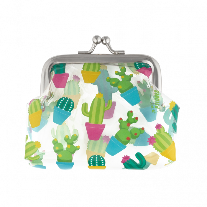 Porte-monnaie avec fermoir à clip - Clipurse Cactus
