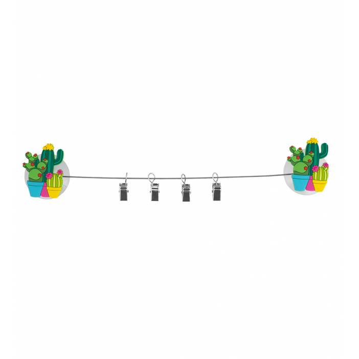4 suction cup clips - Ani-clip Cactus