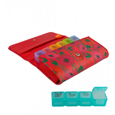 Pillendose 7 Tage - Weekpill - Coquelicots