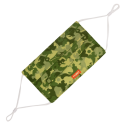 Waschbare Schutzmaske (Alltagsmaske) - Hidden Smile Large Camouflage Green