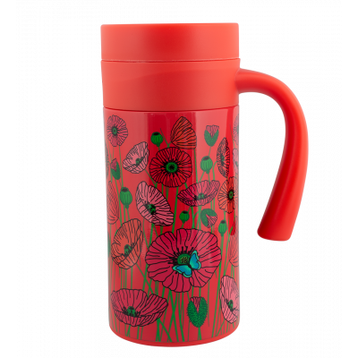 Mug Isotherme 35 cl - Keep Cool Mug - Coquelicots