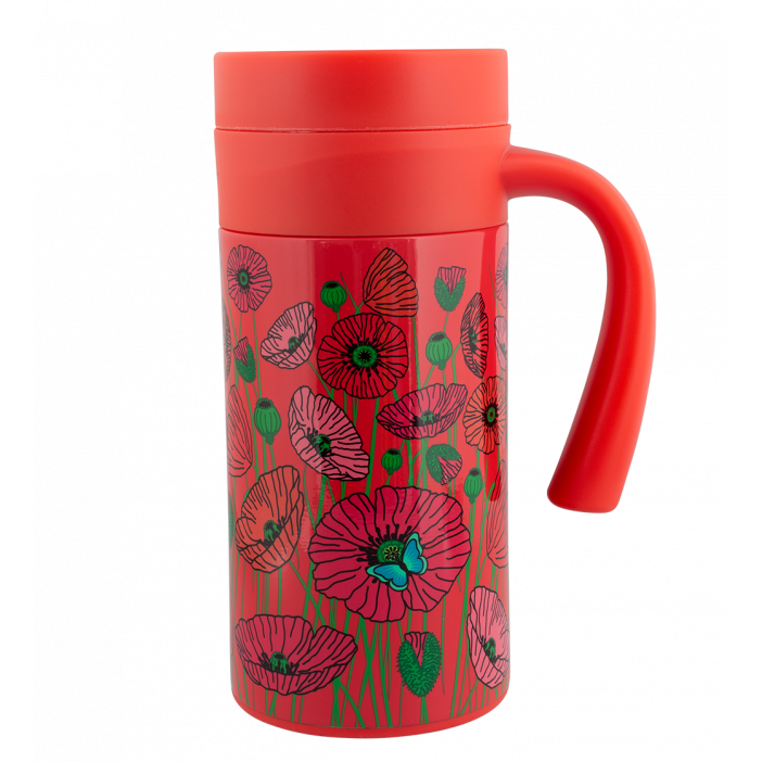 Mug Isotherme 35 cl - Keep Cool Mug Coquelicots