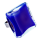 Bague en verre soufflée - Carré Giga Milk