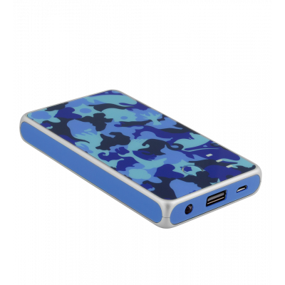 Batterie externe nomade 5000mAh - Get The Power 2 - Camouflage Blue 