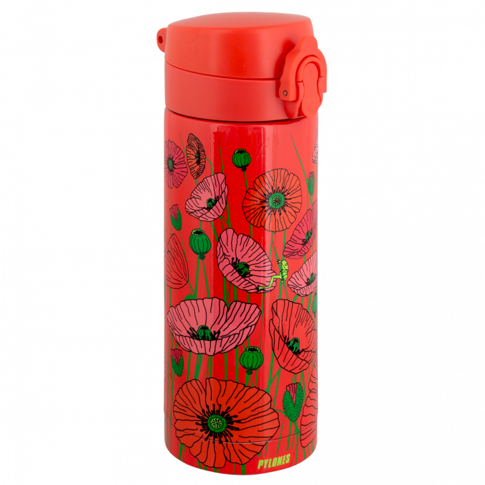 Mug isotermica 30 cl - Keep Cool Click Coquelicots