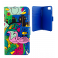 Coque à clapet pour iPhone 6, 6S, 7, 8 - Iwallet Blue Flower