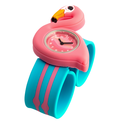 Montre slap - Funny Time - Flamingo
