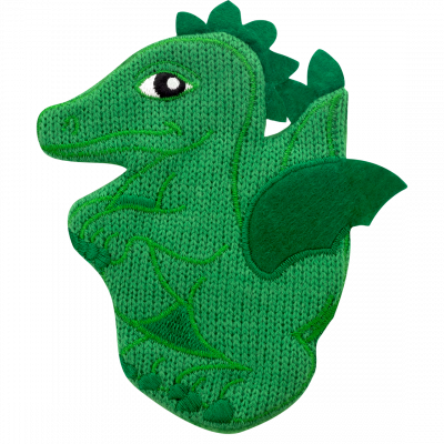 Chaufferette main réutilisable - Warmly - Dragon Vert