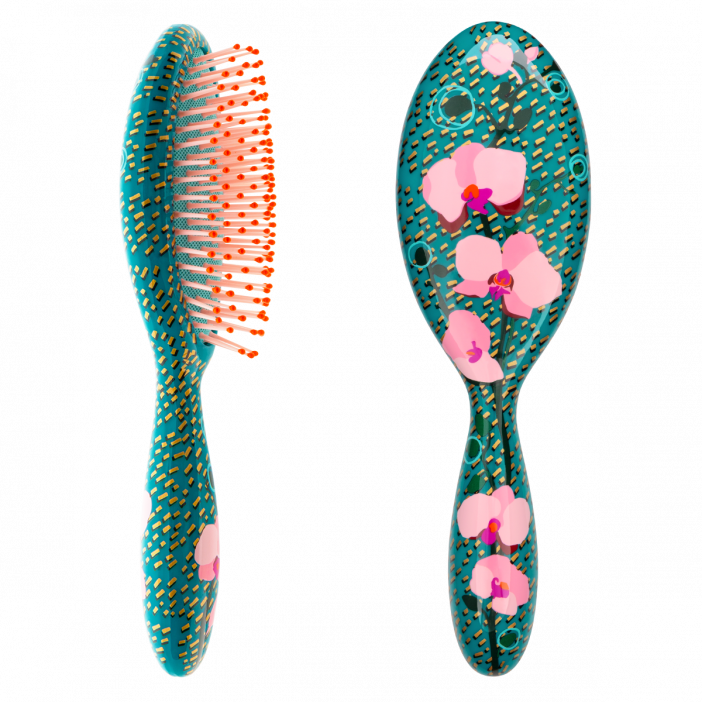 Hairbrush - Ladypop Large Orchid Blue