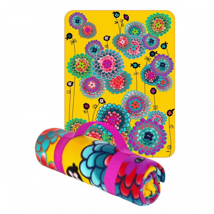 Keep Me Warm - Blanket – Fleece Blanket Dahlia