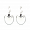 Hook earrings - Cat Milk White
